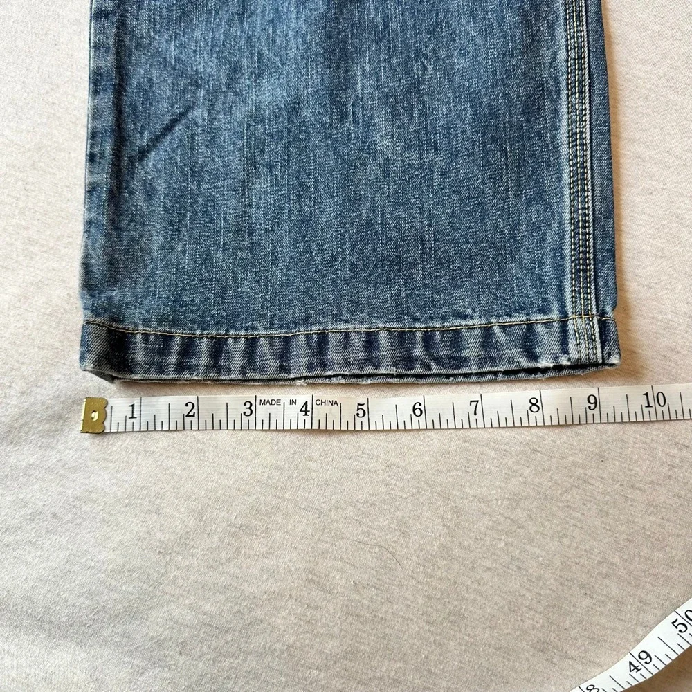 Carters‎ Watch the Wear Mens 18H Blue Denim Carpenter Jeans Wide Leg Workwear